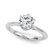 18K White Gold 1 ct tw Solitaire Diamond Engagement Ring