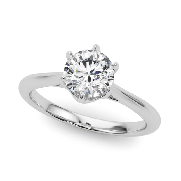 18K White Gold 1 ct tw Solitaire Diamond Engagement Ring