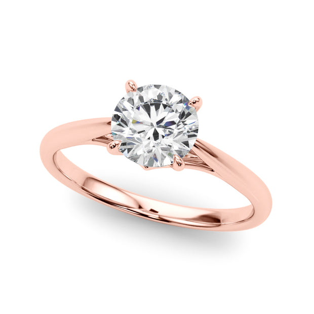 14K Rose Gold 1 CT Diamond Engagement Ring