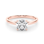 14K Rose Gold 1 ct tw Solitaire Diamond Engagement Ring