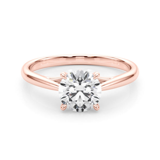 14K Rose Gold 1 ct tw Solitaire Diamond Engagement Ring