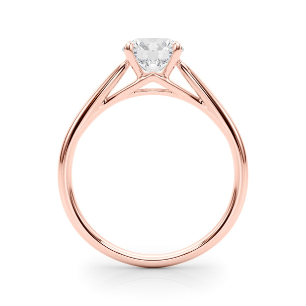 14K Rose Gold 1 ct tw Solitaire Diamond Engagement Ring