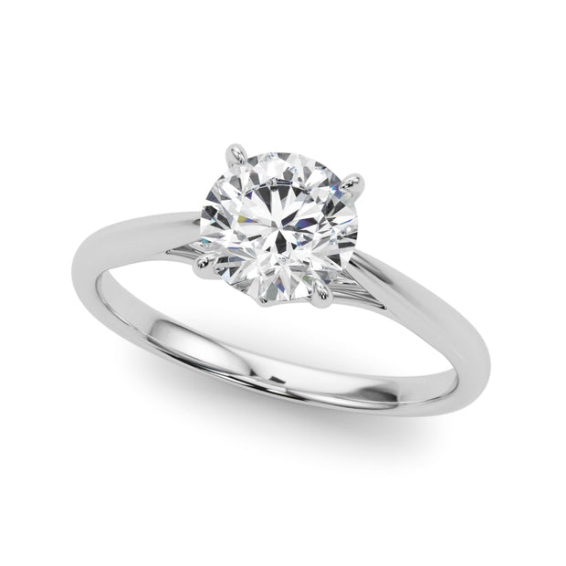 18K White Gold 1 ct tw Solitaire Diamond Engagement Ring