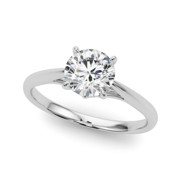 1.0 CT Round Diamond Solitaire Engagement Ring