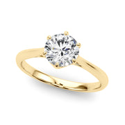 18K Yellow Gold 1ct Diamond Solitaire Engagement Ring