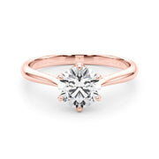 18K Rose Gold 1 ct tw Solitaire Diamond Engagement Ring