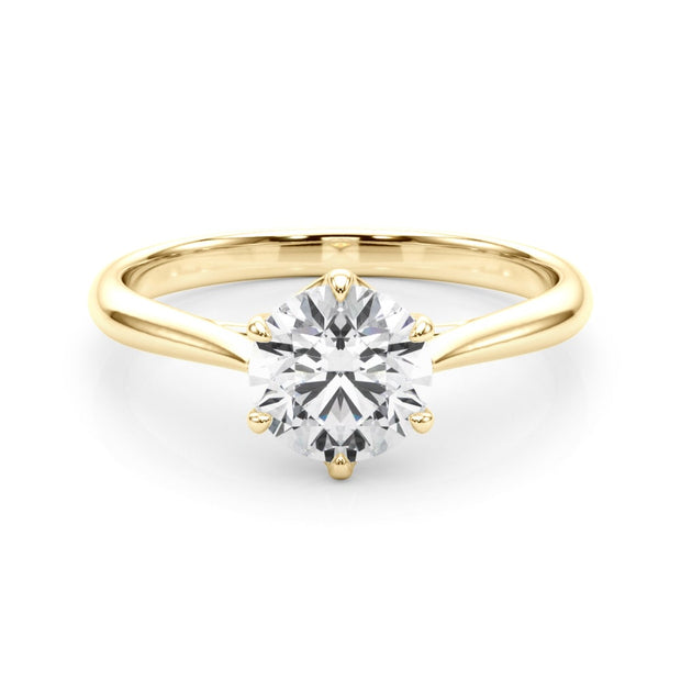 18K Yellow Gold 1 ct tw Solitaire Diamond Engagement Ring
