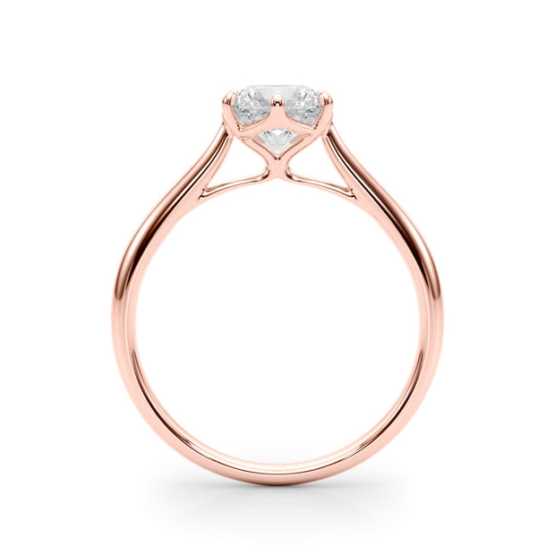 14K Rose Gold 1 ct tw Solitaire Diamond Engagement Ring