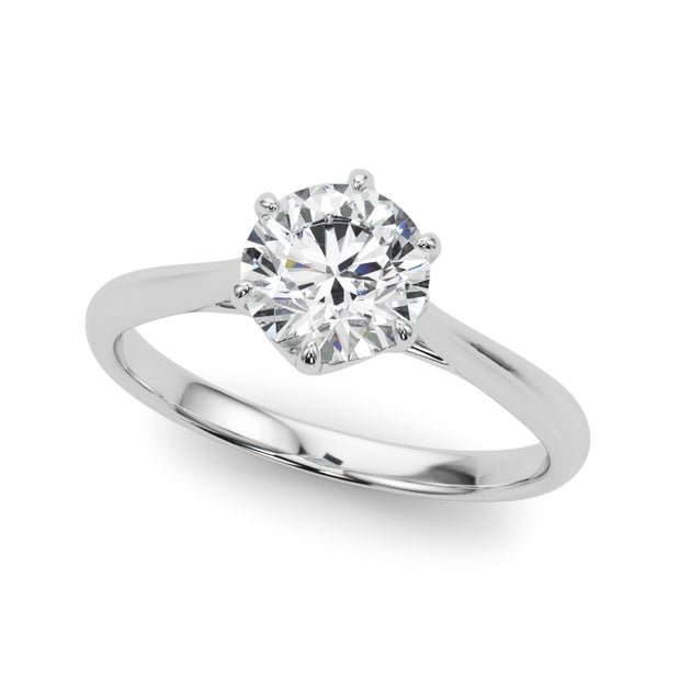 1.0 CT Round Diamond Solitaire Engagement Ring