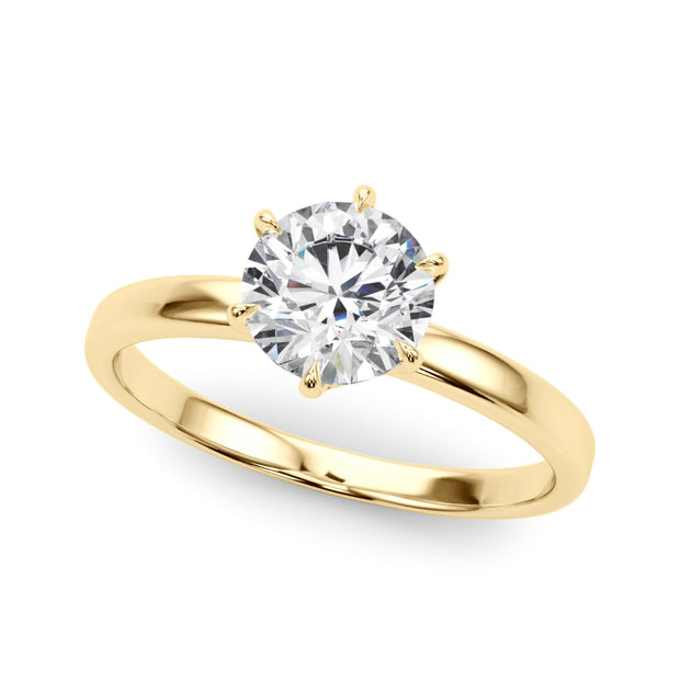 18K Yellow Gold 1 ct tw Solitaire Diamond Engagement Ring