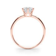 18K Rose Gold 1 ct tw Solitaire Diamond Engagement Ring