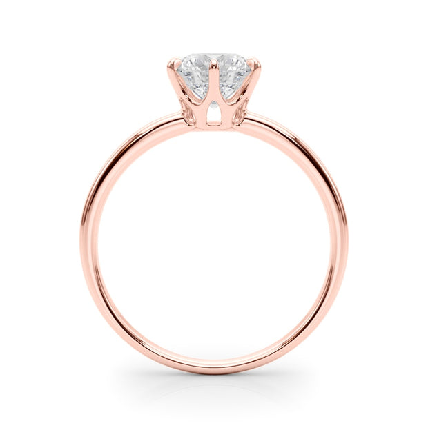 18K Rose Gold 1 ct tw Solitaire Diamond Engagement Ring