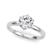 1.0 CT Round Diamond Solitaire Engagement Ring