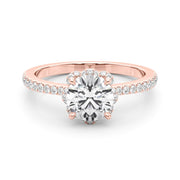 14K Rose Gold 2 3/4 ct tw New Style Diamond Engagement Ring
