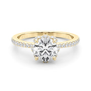14K Yellow Gold 2 3/4 ct tw New Style Diamond Engagement Ring