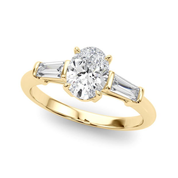 14K Yellow Gold 1/2 ct tw Fancy Shape Diamond Engagement Ring