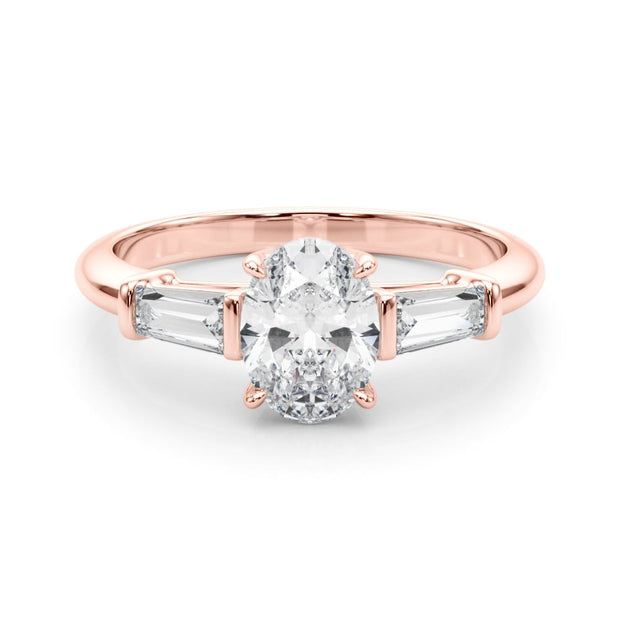 14K Rose Gold 1/2 ct tw Fancy Shape Diamond Engagement Ring