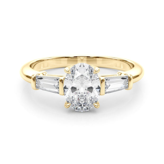 18K Yellow Gold 1/2 ct tw Fancy Shape Diamond Engagement Ring