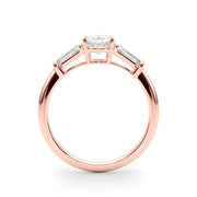 18K Rose Gold 1/2 ct tw Fancy Shape Diamond Engagement Ring