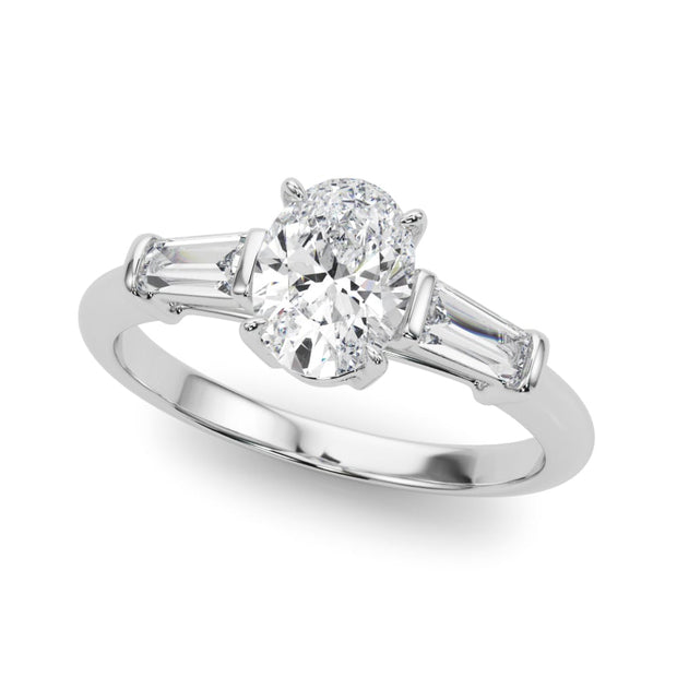 Platinum 1/2 ct tw Fancy Shape Diamond Engagement Ring