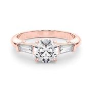 14K Rose Gold 1 1/2 ct tw Fancy Shape Diamond Engagement Ring