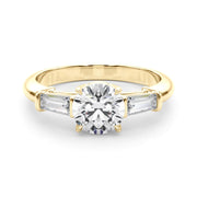 14K Yellow Gold 1 1/2 ct tw Fancy Shape Diamond Engagement Ring
