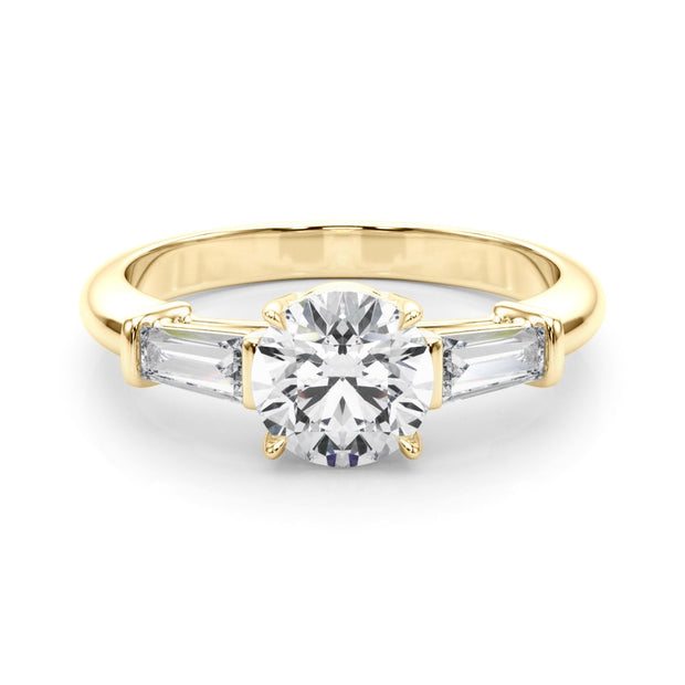14K Yellow Gold 1 1/2 ct tw Fancy Shape Diamond Engagement Ring