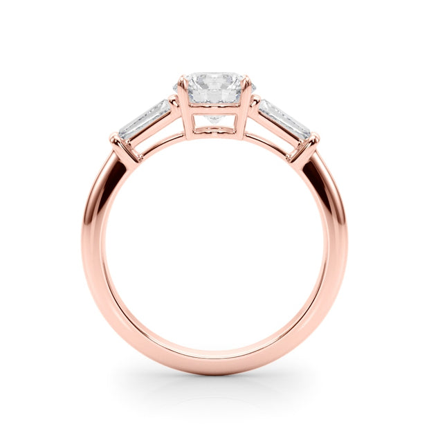 18K Rose Gold 1 1/2 ct tw Fancy Shape Diamond Engagement Ring