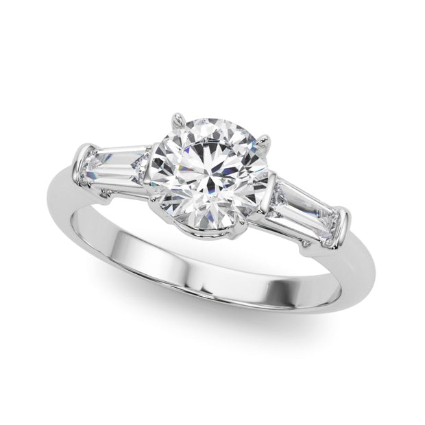 18K White Gold 1 1/2 ct tw Fancy Shape Diamond Engagement Ring