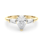 14K Yellow Gold 1/2 ct tw Fancy Shape Diamond Engagement Ring
