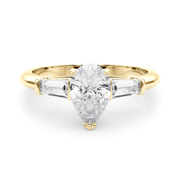 14K Yellow Gold 1/2 ct tw Fancy Shape Diamond Engagement Ring