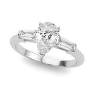 Taper Baguette Diamond Engagement Ring