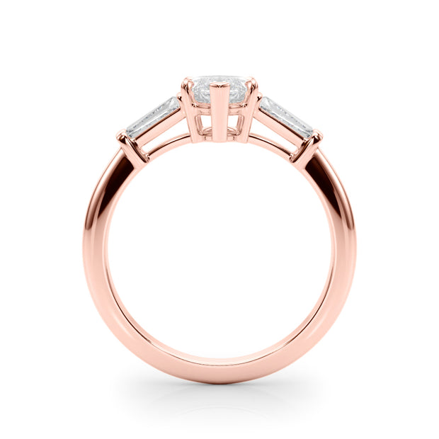 18K Rose Gold 1/2 ct tw Fancy Shape Diamond Engagement Ring