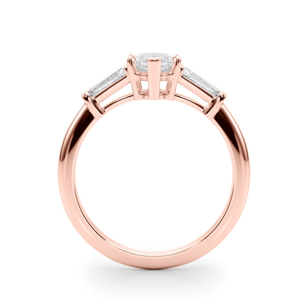 14K Rose Gold 1/2 ct tw Fancy Shape Diamond Engagement Ring