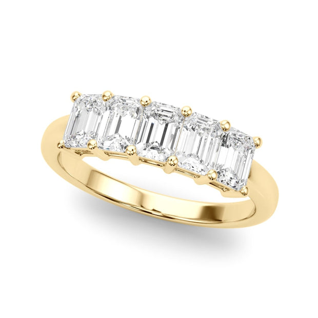18K Yellow Gold 1 ct tw Fancy Shape Diamond Wedding Ring