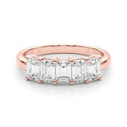 18K Rose Gold 1 ct tw Fancy Shape Diamond Wedding Ring