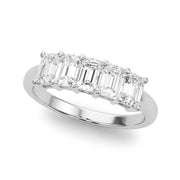 Platinum 1 ct tw Fancy Shape Diamond Wedding Ring