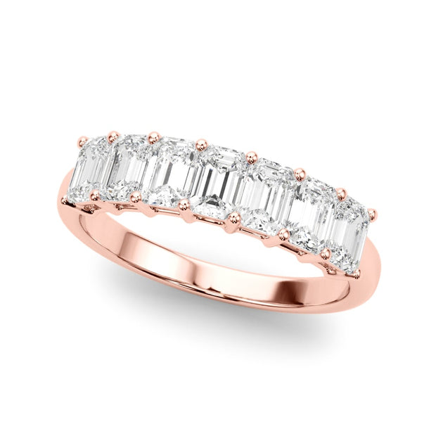 18K Rose Gold 1 ct tw Fancy Shape Diamond Wedding Ring