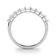Multi-Diamond Emerald Cut Wedding Ring