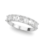 Multi-Diamond Emerald Cut Engagement Ring