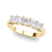 18K Yellow Gold 7/8 ct tw Fancy Shape Diamond Wedding Ring