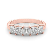14K Rose Gold 7/8 ct tw Fancy Shape Diamond Wedding Ring