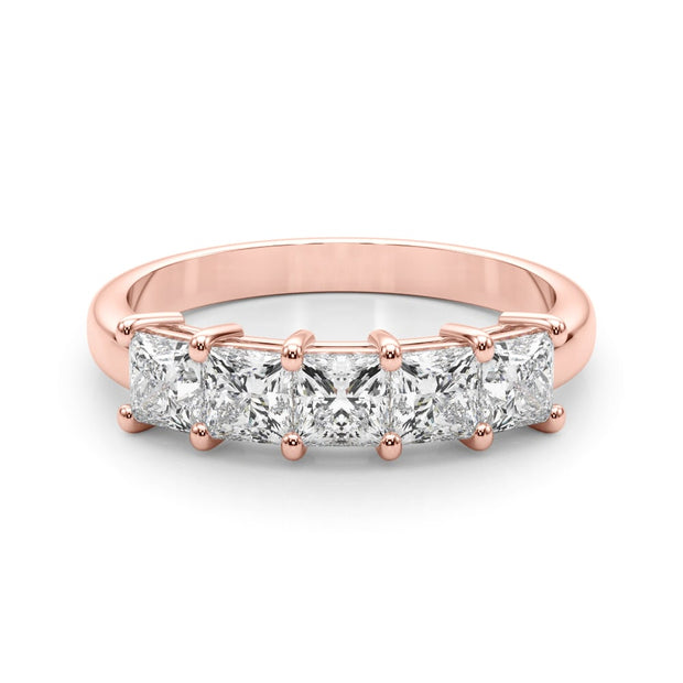 14K Rose Gold 7/8 ct tw Fancy Shape Diamond Wedding Ring