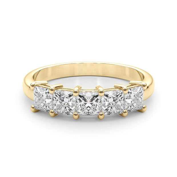 18K Yellow Gold 7/8 ct tw Fancy Shape Diamond Wedding Ring