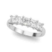 Princess Diamond Multi-Stone Wedding Ring