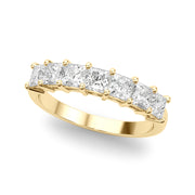 14K Yellow Gold Multi-Diamond Square Engagement Ring