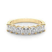 14K Yellow Gold Square Diamond Wedding Ring