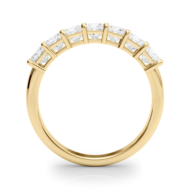 14K Yellow Gold Square Diamond Wedding Ring