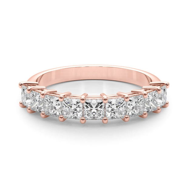 18K Rose Gold 7/8 ct tw Fancy Shape Diamond Wedding Ring