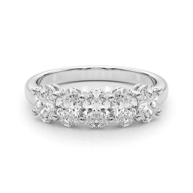 Oval Diamond Multi-Stone Wedding Ring